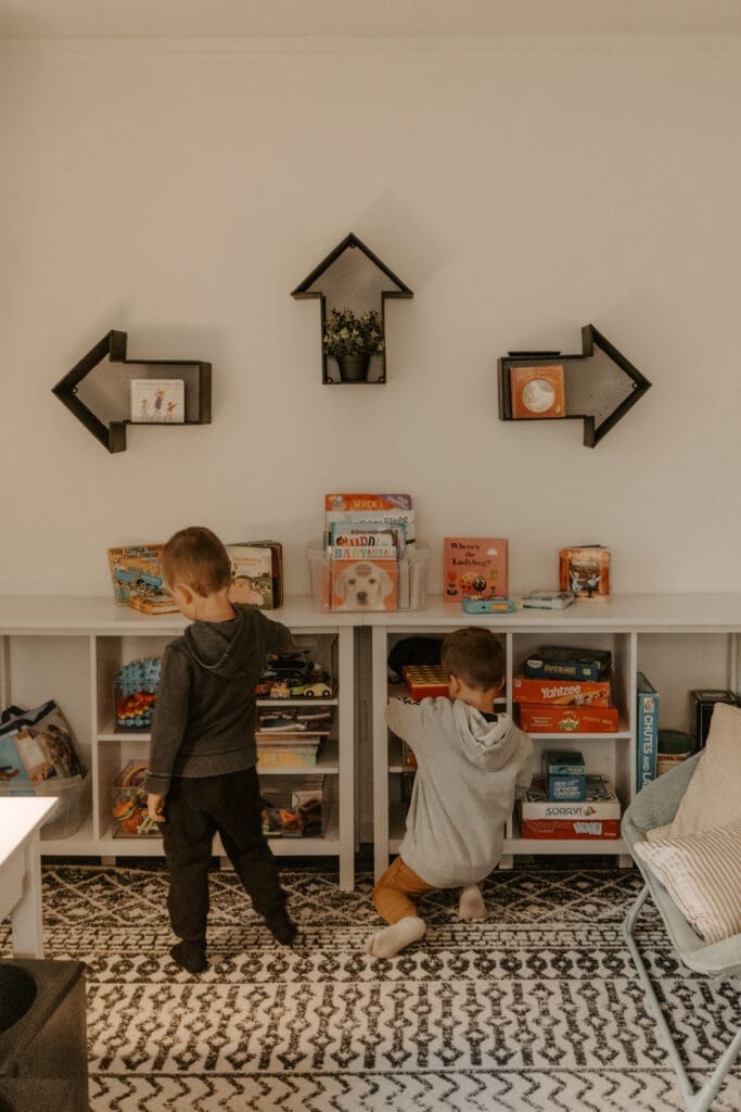 Indoor family activities and games at Camp Digs